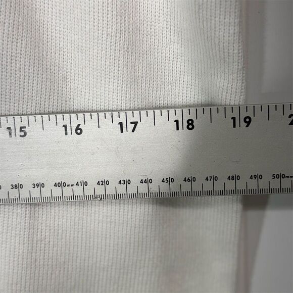 Xtreme Gear Crewneck Sweater White Black Brown Stripe Knit Pullover Retro XL - Picture 6 of 7